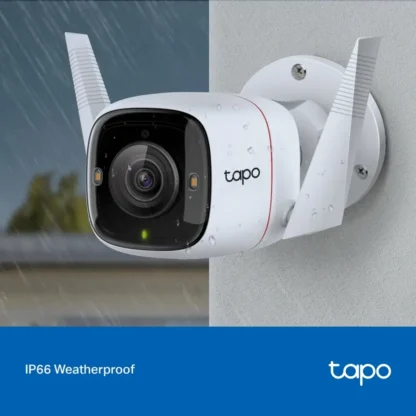 Cámara de Seguridad Exterior TAPO C320WS 2K QHD - Visión Nocturna en Color, Detección de Movimiento y Audio Bidireccional - Imagen 5