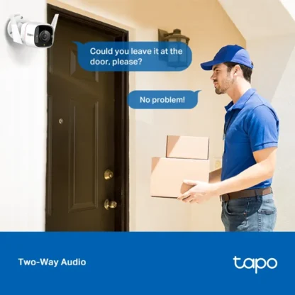 Cámara de Seguridad Exterior TAPO C320WS 2K QHD - Visión Nocturna en Color, Detección de Movimiento y Audio Bidireccional - Imagen 3