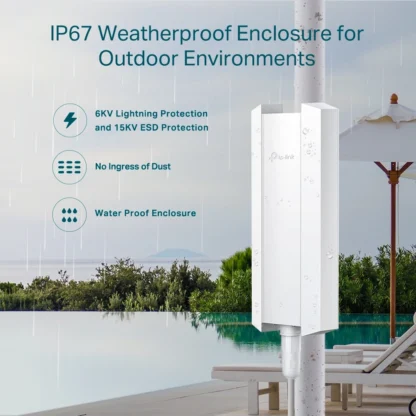 Punto de Acceso WiFi 6 AX3000 EAP650-Outdoor – Cobertura Extrema - Imagen 4
