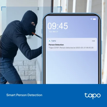 Tapo C310: Cámara Wi-Fi 2K con Visión Nocturna y Detección - Imagen 7