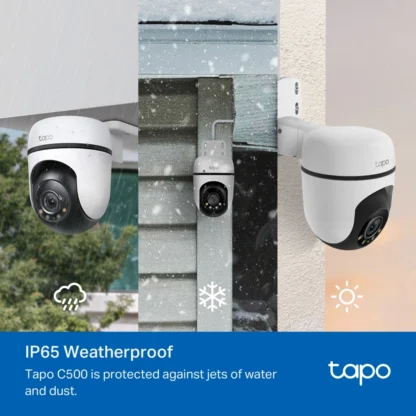 Cámara de Seguridad WiFi Tapo C500 con Giro 360° e IP65 - Imagen 5
